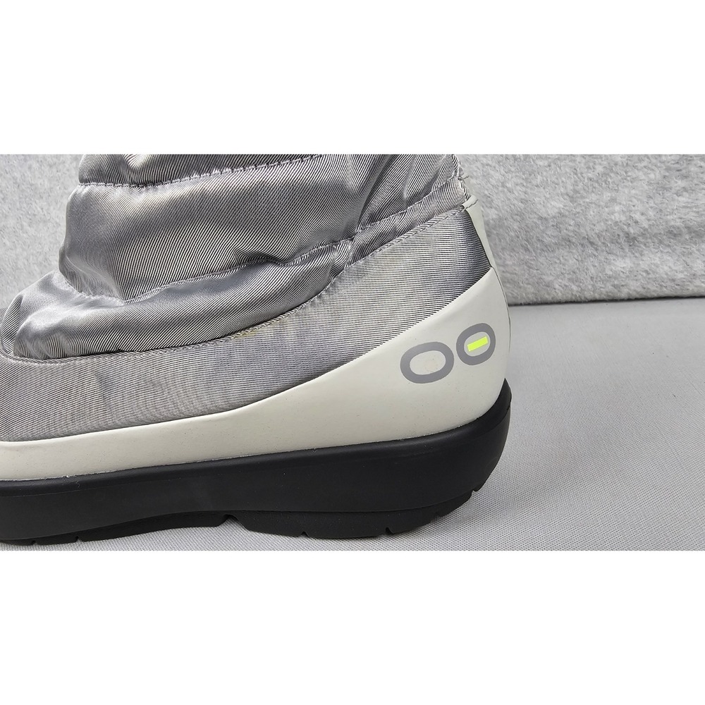 Oofos OOmg Bootie Recovery Shoes Womens Size 10 Silver Metallic Slip-on Nylon - Picture 5 of 12